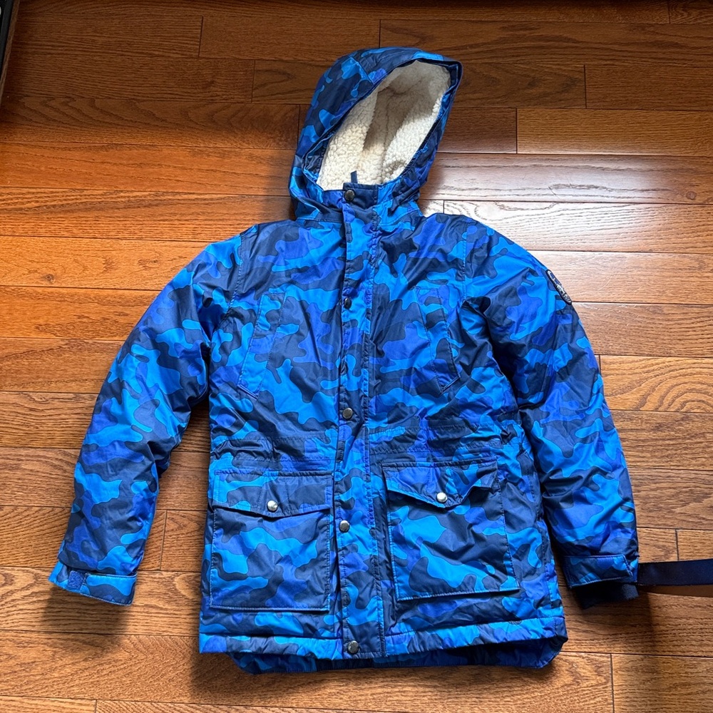boys size 10-12 Lands End expedition winter down parka